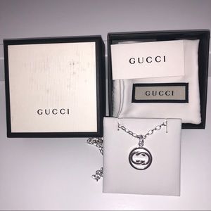 Black Friday- GUCCI interlocking GG chain necklace